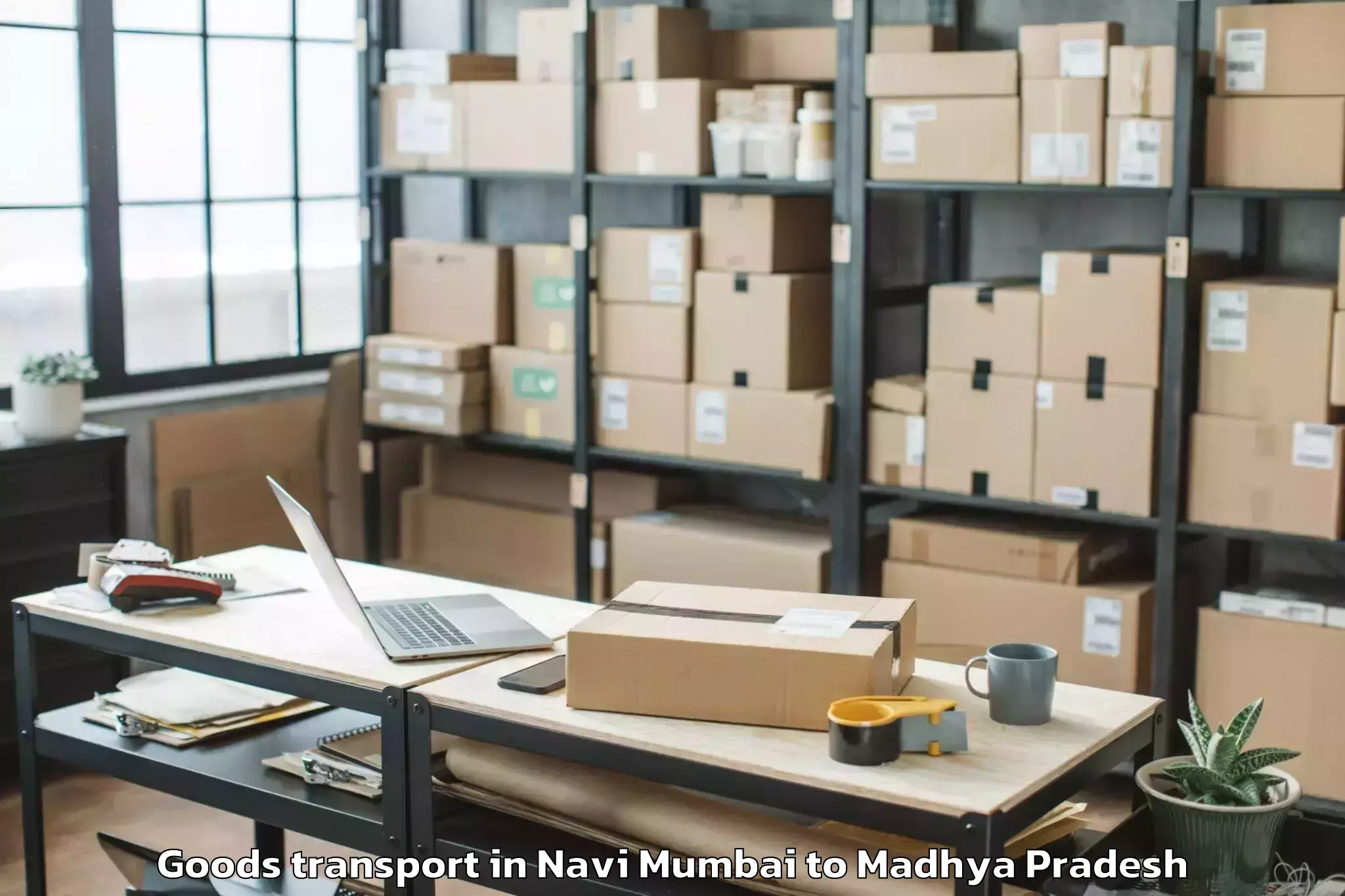 Reliable Navi Mumbai to Iit Indore Goods Transport